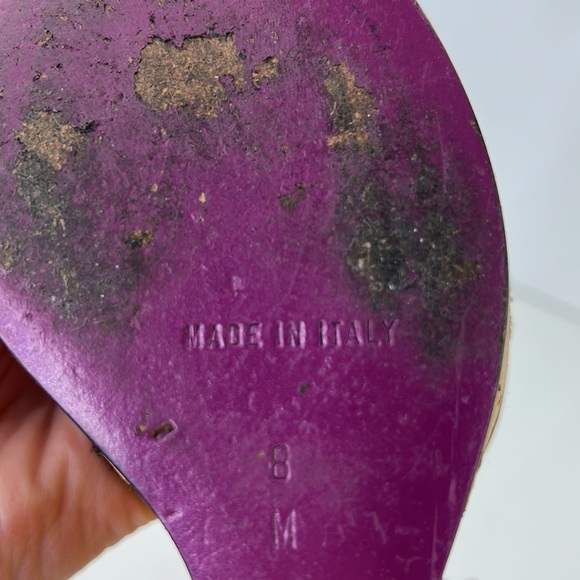 BetseyJohnson Blue Floral wedge heel size 8 - Picture 8 of 9